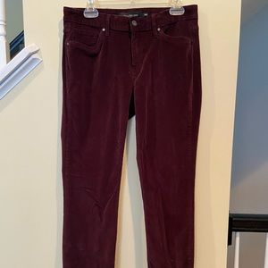 Maroon Corduroy Calvin Klein Jeans